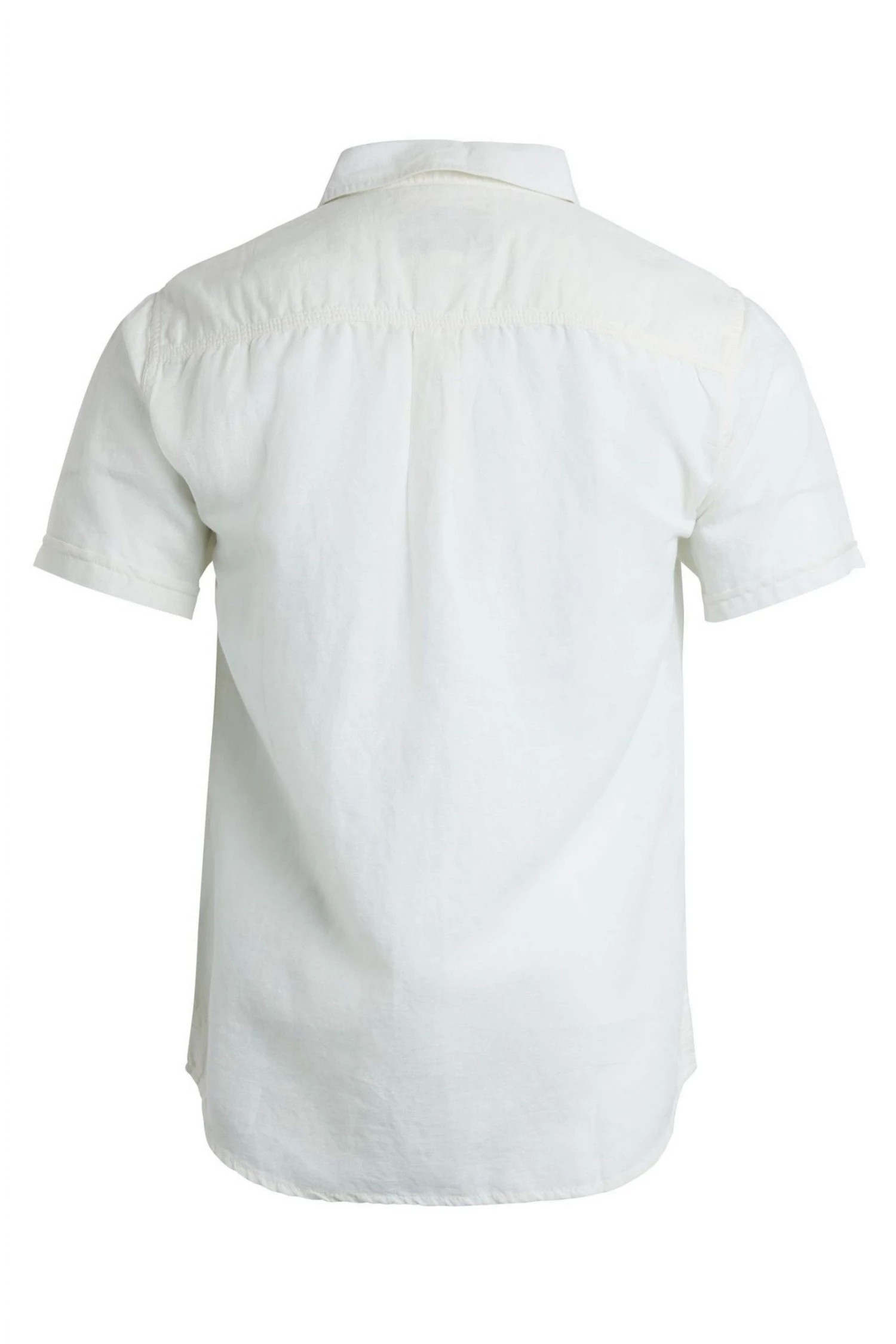 Weird Fish Cream Westray Short Sleeve Linen Rich Faded Shirt 5 Weird Fish Cream Westray Short Sleeve Linen Rich Faded Shirt - Image 5