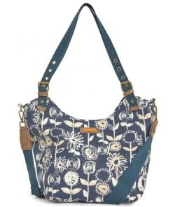 Weird Fish Hollington Blue Printed Canvas Shoulder Bag -Weird Fish Sales unnamed file 1022