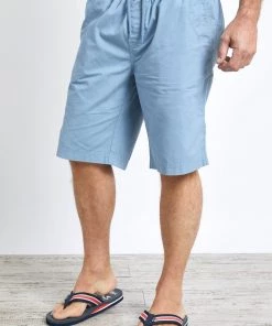 Weird Fish Blue Murrisk Organic Cotton Casual Shorts