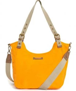 Weird Fish Yellow Burford Canvas Shoulder Bag