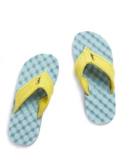 Weird Fish Cayman Green Waffle Flip Flops