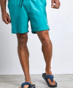 Weird Fish Green Banning Swim Shorts