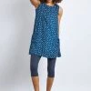Weird Fish Juhi Blue ECOVERO™ Viscose Printed Tunic
