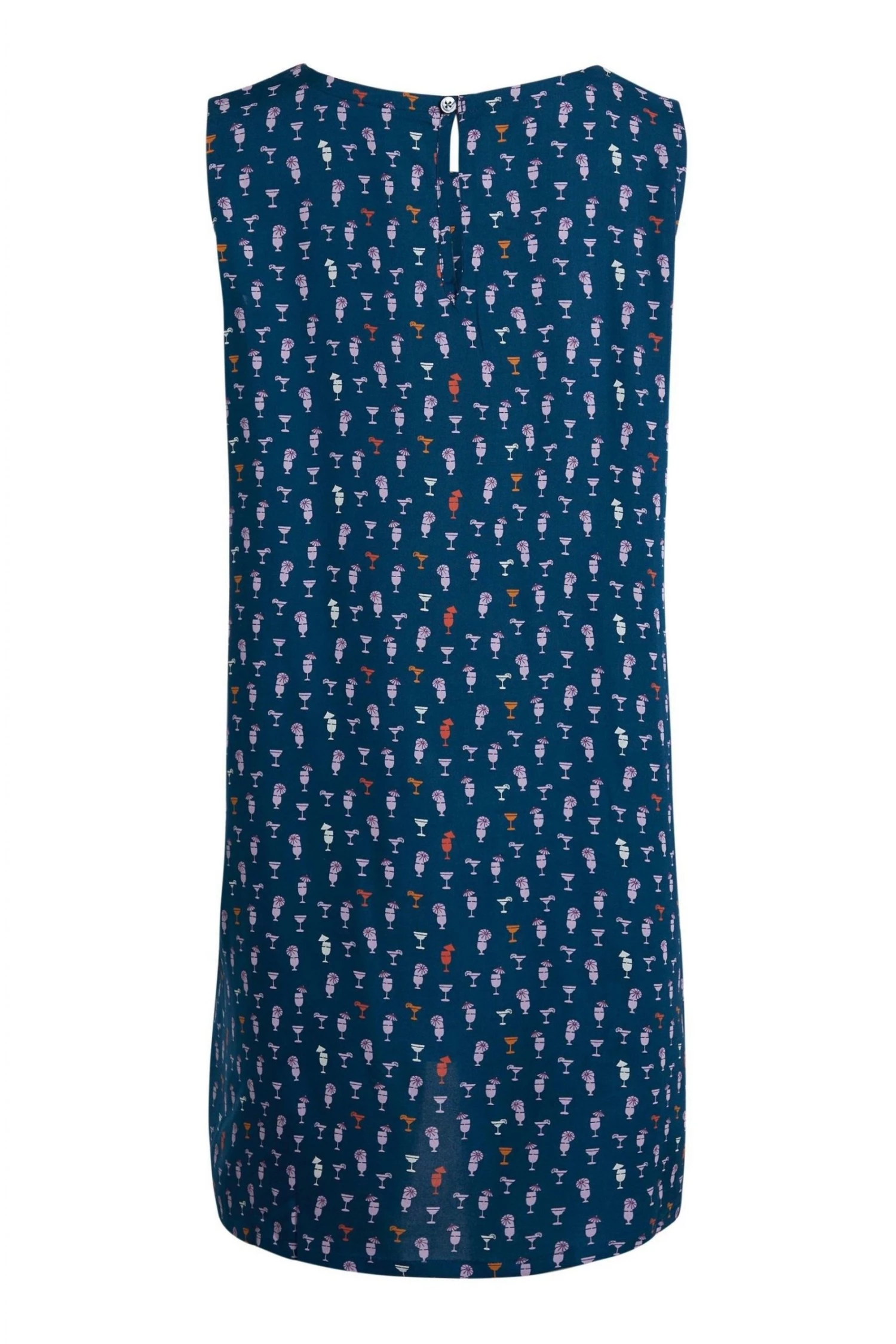 Weird Fish Juhi Blue ECOVERO™ Viscose Printed Tunic 5 Weird Fish Juhi Blue ECOVERO™ Viscose Printed Tunic - Image 5