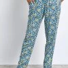 Weird Fish Green Tinto Ecovero™ Printed Trousers