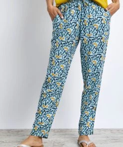 Weird Fish Green Tinto Ecovero™ Printed Trousers