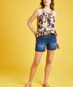 Weird Fish Blue Latina Organic Cotton Denim Shorts -Weird Fish Sales unnamed file 1076 scaled