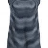 Weird Fish Navy Blue Nelly Organic Cotton Micro Stripe Vest