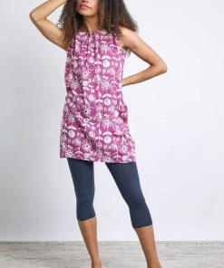 Weird Fish Pink Juhi EcoVero™ Viscose Printed Tunic