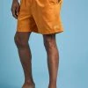 Weird Fish Yellow Banning Swim Shorts