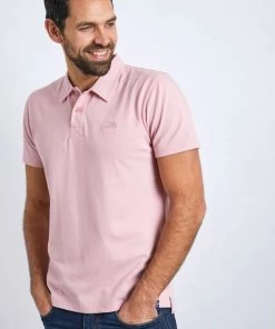 Weird Fish Pink Jetstream Recycled Organic Polo Shirt