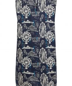 Weird Fish Blue Juhi Ecovero™ Viscose Printed Tunic -Weird Fish Sales unnamed file 1114 scaled