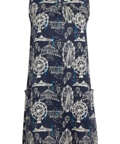 Weird Fish Blue Juhi Ecovero™ Viscose Printed Tunic -Weird Fish Sales unnamed file 1116