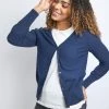 Weird Fish Blue Curran Organic Cotton Cardigan