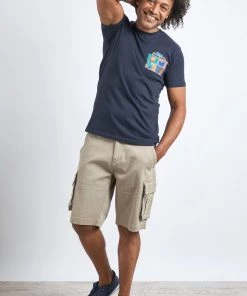 Weird Fish Blue Dad Fish Organic Cotton Artist T-Shirt