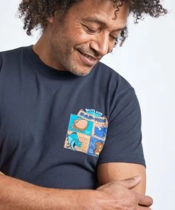 Weird Fish Blue Dad Fish Organic Cotton Artist T-Shirt -Weird Fish Sales unnamed file 115 scaled