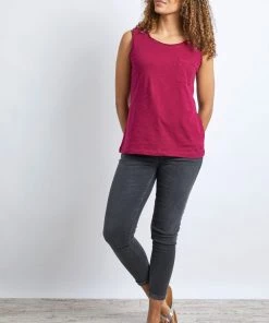 Weird Fish Pink Dazey Organic Cotton Vest