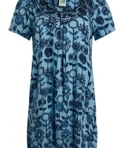 Weird Fish Santo Blue EcoVero™ Embroidered Tunic -Weird Fish Sales unnamed file 1183