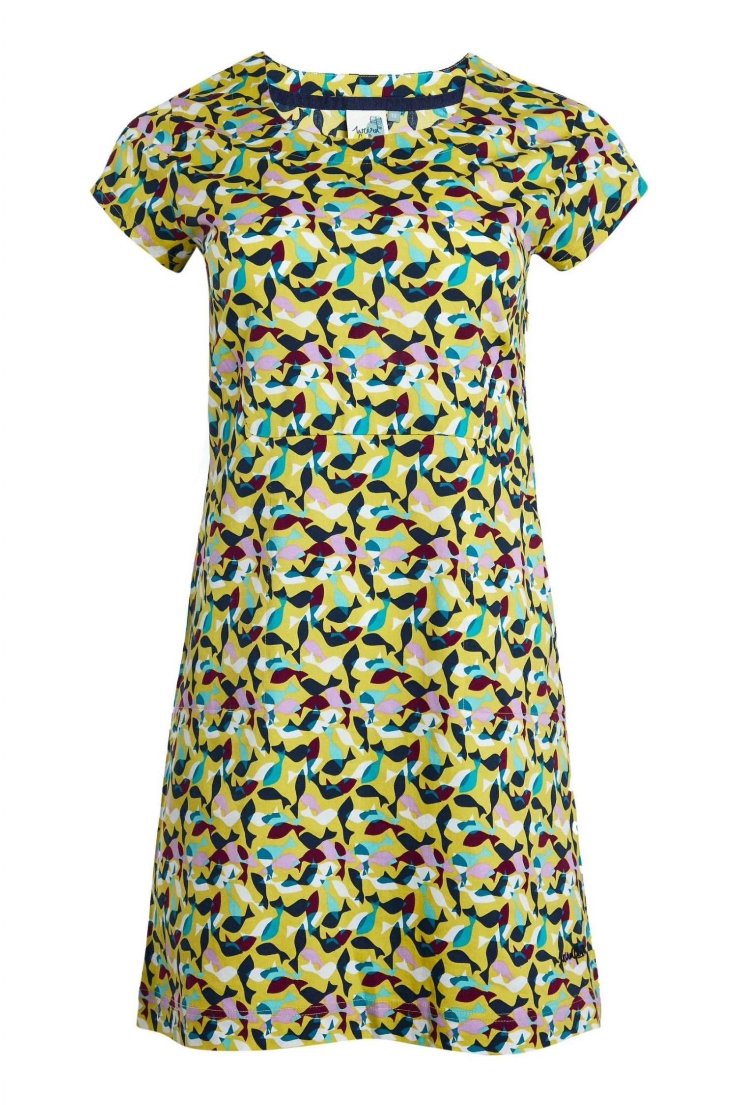 Weird Fish Green Monsanta Organic Cotton Tunic 2 Weird Fish Green Monsanta Organic Cotton Tunic - Image 2