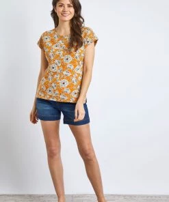 Weird Fish Brown Paw Paw Printed Organic Cotton T-Shirt -Weird Fish Sales unnamed file 121 scaled