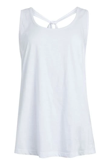 Weird Fish Natita White Organic Cotton Twist Back Vest 6 Weird Fish Natita White Organic Cotton Twist Back Vest - Image 6