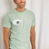 Weird Fish Green Surfs Up Organic Cotton Graphic T-Shirt