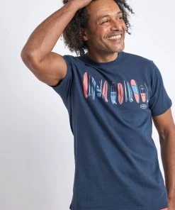 Weird Fish Blue Board Master Organic Cotton T-Shirt