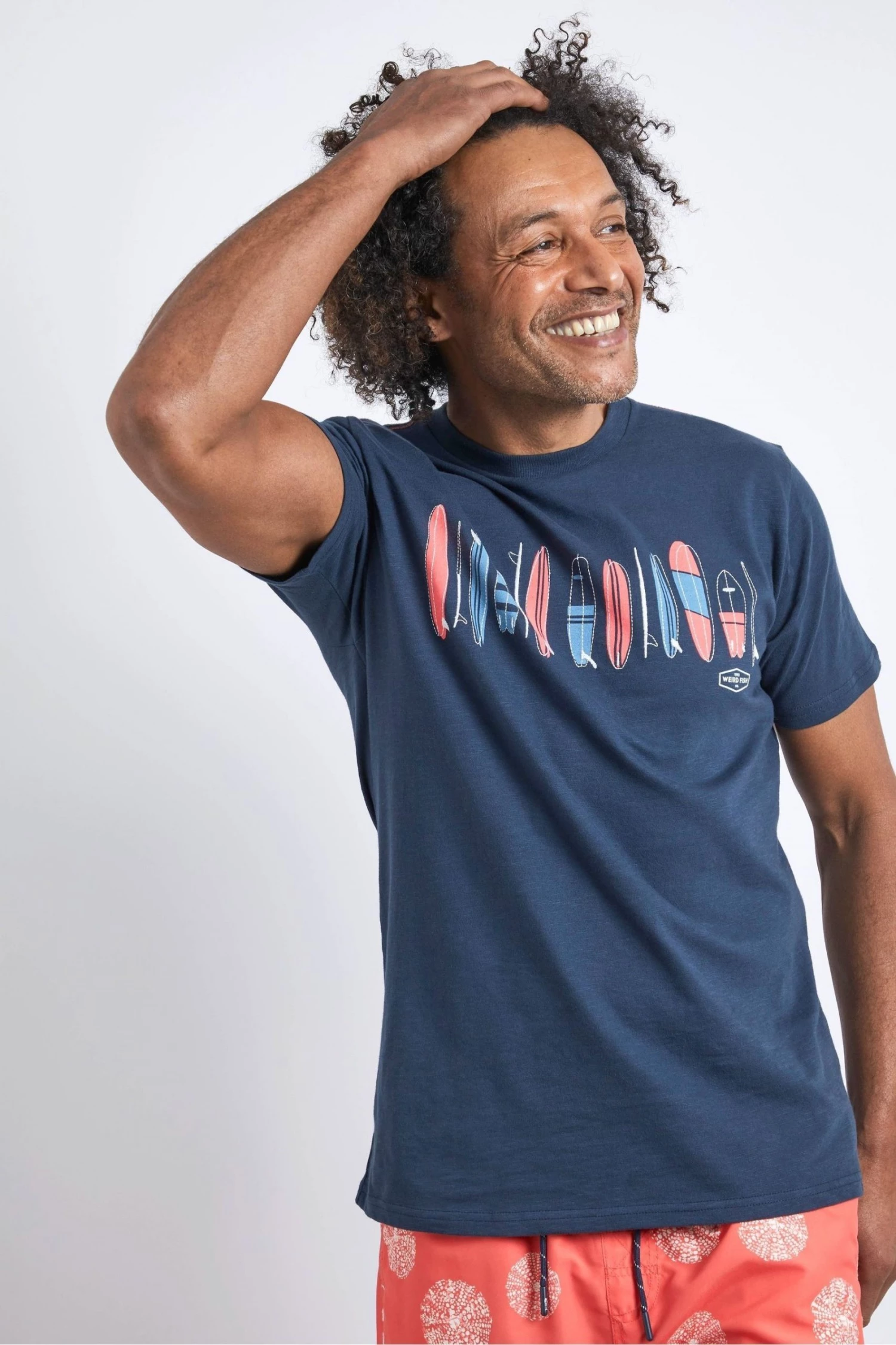 Weird Fish Blue Board Master Organic Cotton T-Shirt 1 Weird Fish Blue Board Master Organic Cotton T-Shirt