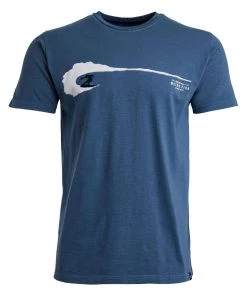 Weird Fish Blue Surfs Up Organic Cotton Graphic T-Shirt