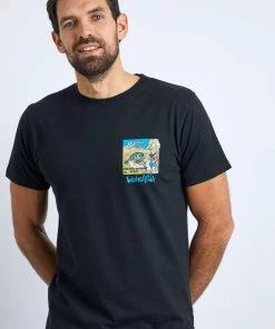 Weird Fish Black Water Organic Cotton Artist T-Shirt