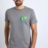 Weird Fish Grey Organic Cotton Artist T-Shirt