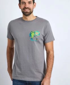 Weird Fish Grey Organic Cotton Artist T-Shirt