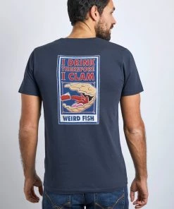 Weird Fish Blue Clam Organic Cotton Artist T-Shirt -Weird Fish Sales unnamed file 20 scaled