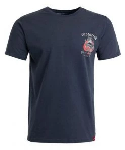 Weird Fish Navy Blue Motorcod Organic Cotton Heritage Artist T-Shirt -Weird Fish Sales unnamed file 213