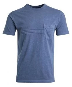 Weird Fish Blue Garda Linen Blend T-Shirt -Weird Fish Sales unnamed file 228