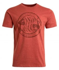 Weird Fish Red Surf Recycled Organic Graphic T-Shirt