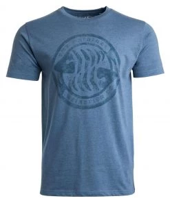 Weird Fish Blue Surf Recycled Organic Graphic T-Shirt