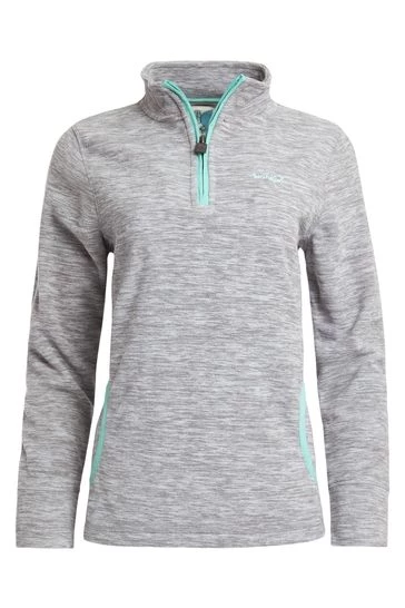 Weird Fish Grey Nancy Recycled 1/4 Zip Fleece 5 Weird Fish Grey Nancy Recycled 1/4 Zip Fleece - Image 5