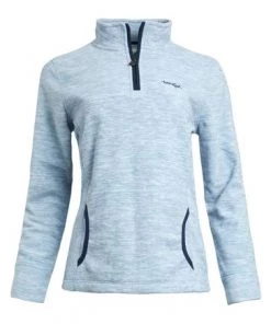 Weird Fish Nancy Blue Recycled 1/4 Zip Fleece -Weird Fish Sales unnamed file 278