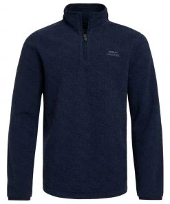 Weird Fish Blue Errill Recycled 1/4 Zip Textured Fleece -Weird Fish Sales unnamed file 297 scaled