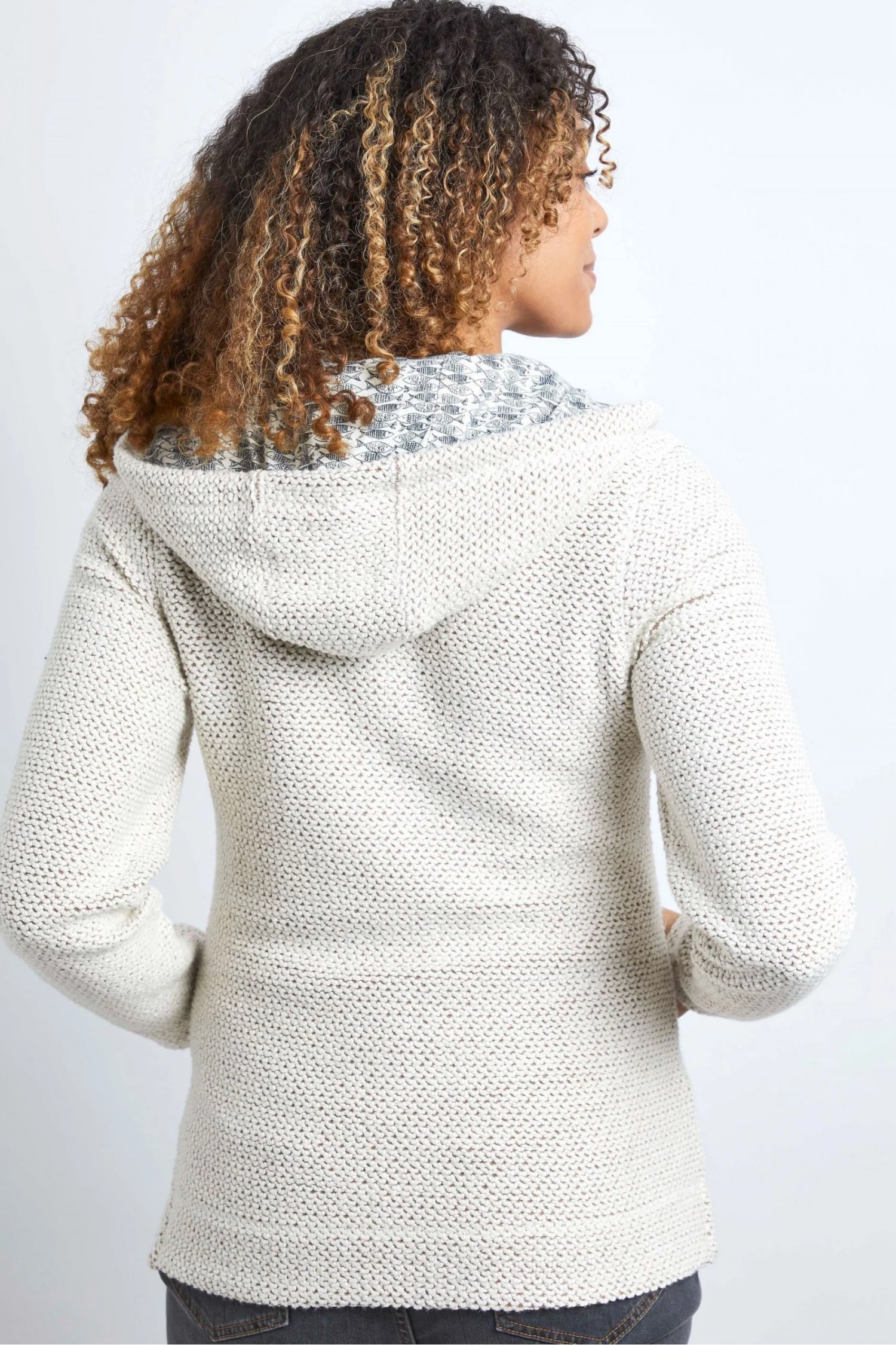 Weird Fish Cream Weylin Hooded Full Zip Eco Macaroni Hoodie 2 Weird Fish Cream Weylin Hooded Full Zip Eco Macaroni Hoodie - Image 2