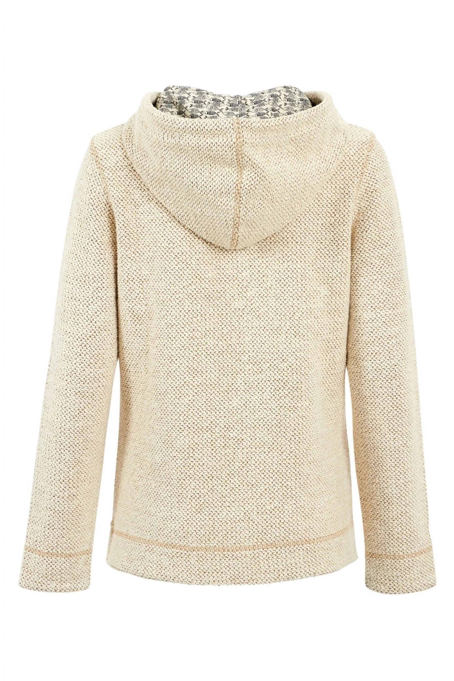 Weird Fish Cream Weylin Hooded Full Zip Eco Macaroni Hoodie 5 Weird Fish Cream Weylin Hooded Full Zip Eco Macaroni Hoodie - Image 5