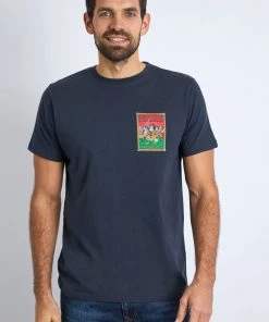 Weird Fish Blue Organic Cotton RSPB Charity T-Shirt