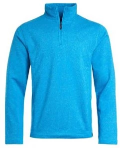 Weird Fish Blue Dansley Recycled 1/4 Zip Fleece -Weird Fish Sales unnamed file 311