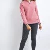 Weird Fish Pink Beyonce Recycled 1/4 Zip Grid Fleece