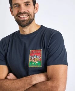 Weird Fish Blue Organic Cotton RSPB Charity T-Shirt -Weird Fish Sales unnamed file 33 scaled