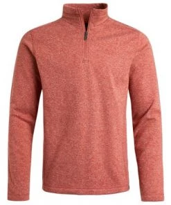 Weird Fish Brown Dansley Recycled 1/4 Zip Fleece -Weird Fish Sales unnamed file 341