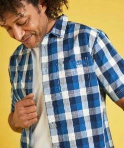 Weird Fish Blue Berkley Organic Cotton Short Sleeve Gingham Shirt 8 Weird Fish Blue Berkley Organic Cotton Short Sleeve Gingham Shirt -Weird Fish Sales unnamed file 354 scaled