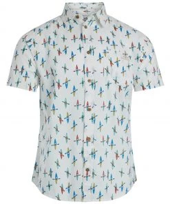 Weird Fish White Oceanside Organic Cotton Printed Short Sleeve Shirt -Weird Fish Sales unnamed file 362 scaled