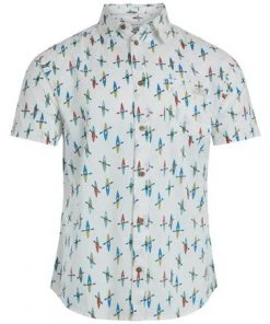 Weird Fish White Oceanside Organic Cotton Printed Short Sleeve Shirt -Weird Fish Sales unnamed file 364
